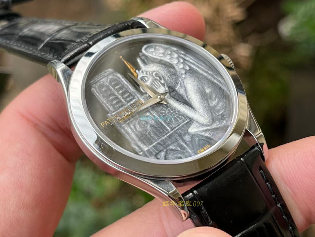 FL珐琅 Factory  PATEK PHILIPPE 5077P微绘珐琅系列 Replica Copy  wrist watches 「巴黎圣母院的石制怪兽」 / BD368