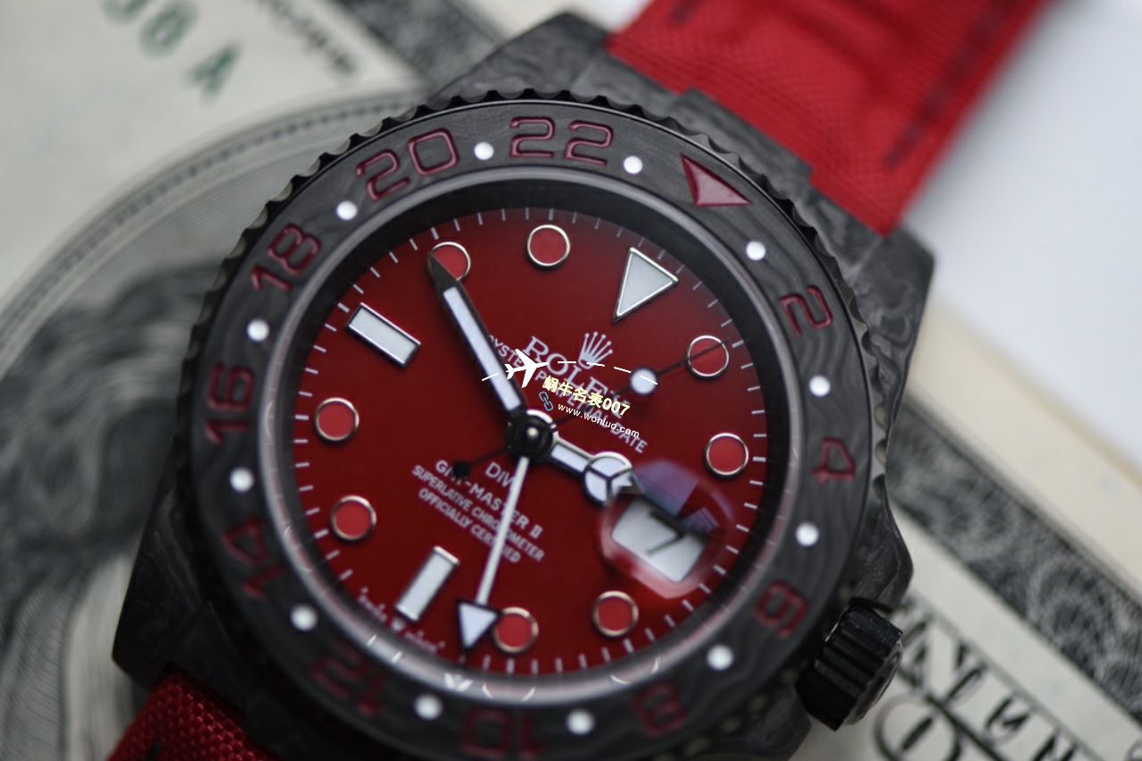  Video analysis  copy customized  Perfect  Replica Watches diw carbon fiber  Rolex  GMT MASTER  / R760