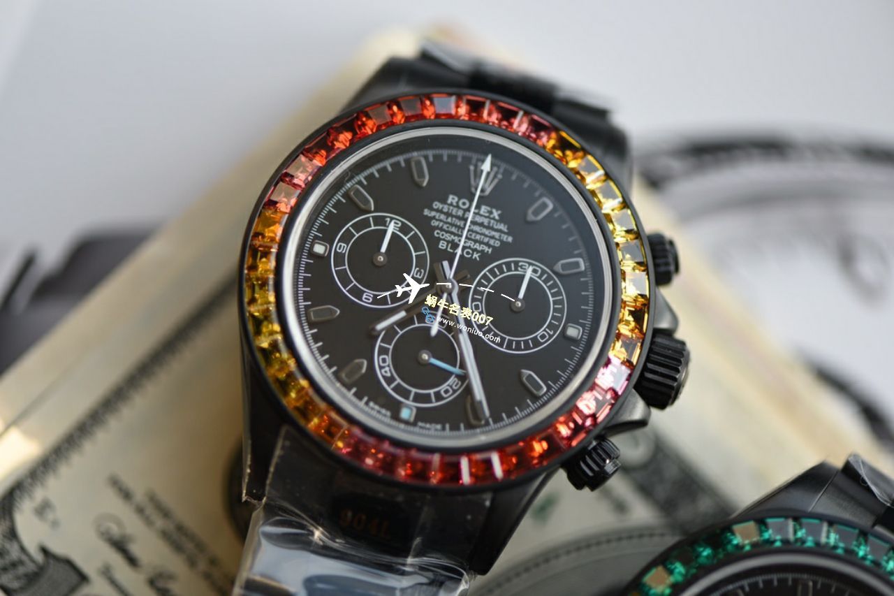 NOOB殿堂级玩物N Factory 4130 Movement  Rolex  Ditongna 改装而成的 top  Replica Copy blaken wrist watches  / R762