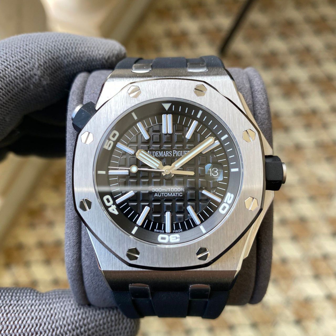  Video analysis APS Factory 一体机 Best  Replica Copy Audemars Piguet  Royal Oak Offshore 系列15710ST.OO.A002CA.01 wrist watches  / AP225