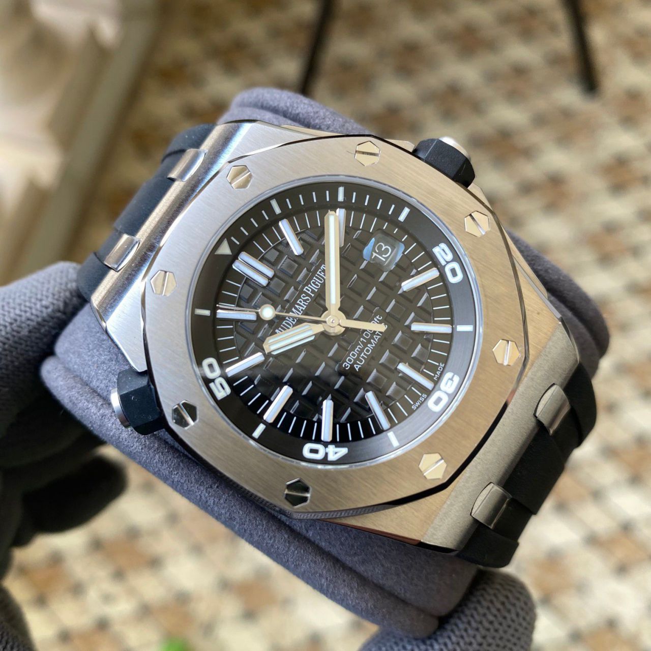  Video analysis APS Factory 一体机 Best  Replica Copy Audemars Piguet  Royal Oak Offshore 系列15710ST.OO.A002CA.01 wrist watches  / AP225