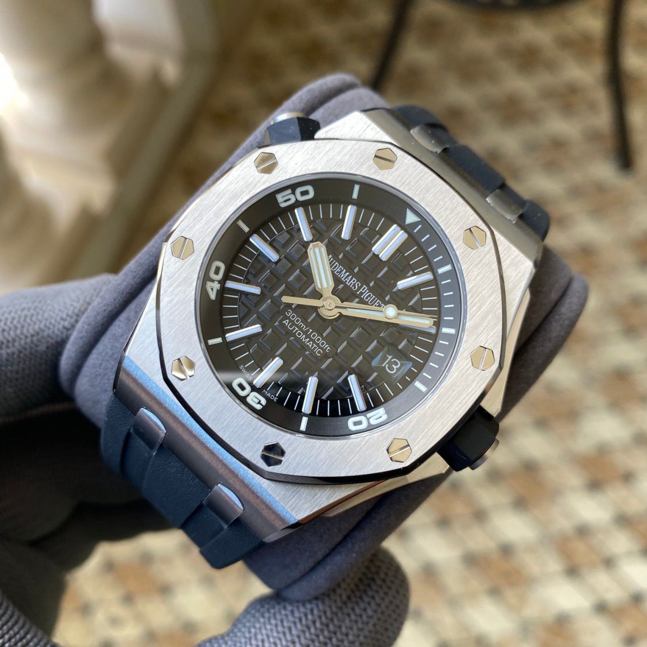  Video analysis APS Factory 一体机 Best  Replica Copy Audemars Piguet  Royal Oak Offshore 系列15710ST.OO.A002CA.01 wrist watches  / AP225