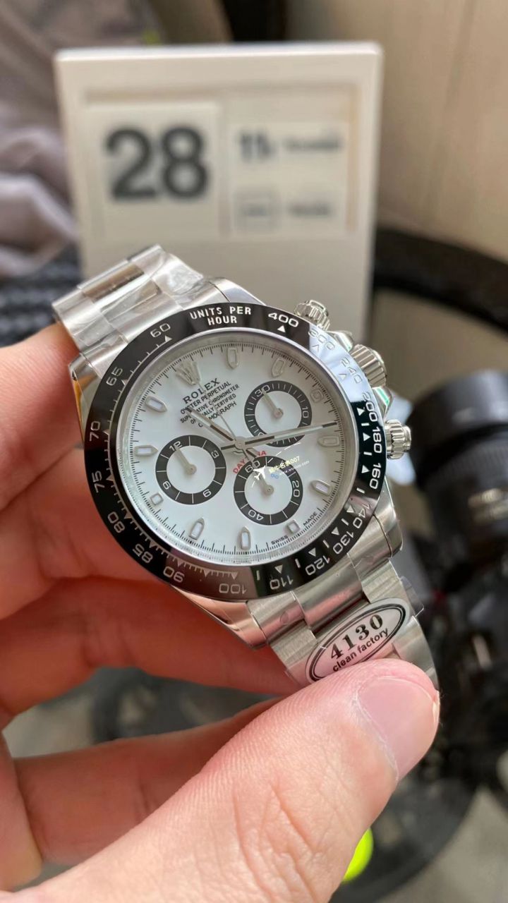  Video analysis clean Factory 4130 Movement  Rolex  Ditongna 熊猫迪m116500ln-0001等 top  Perfect  Replica Watches  / R763