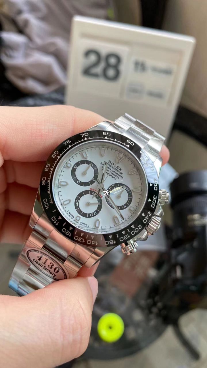  Video analysis clean Factory 4130 Movement  Rolex  Ditongna 熊猫迪m116500ln-0001等 top  Perfect  Replica Watches  / R763
