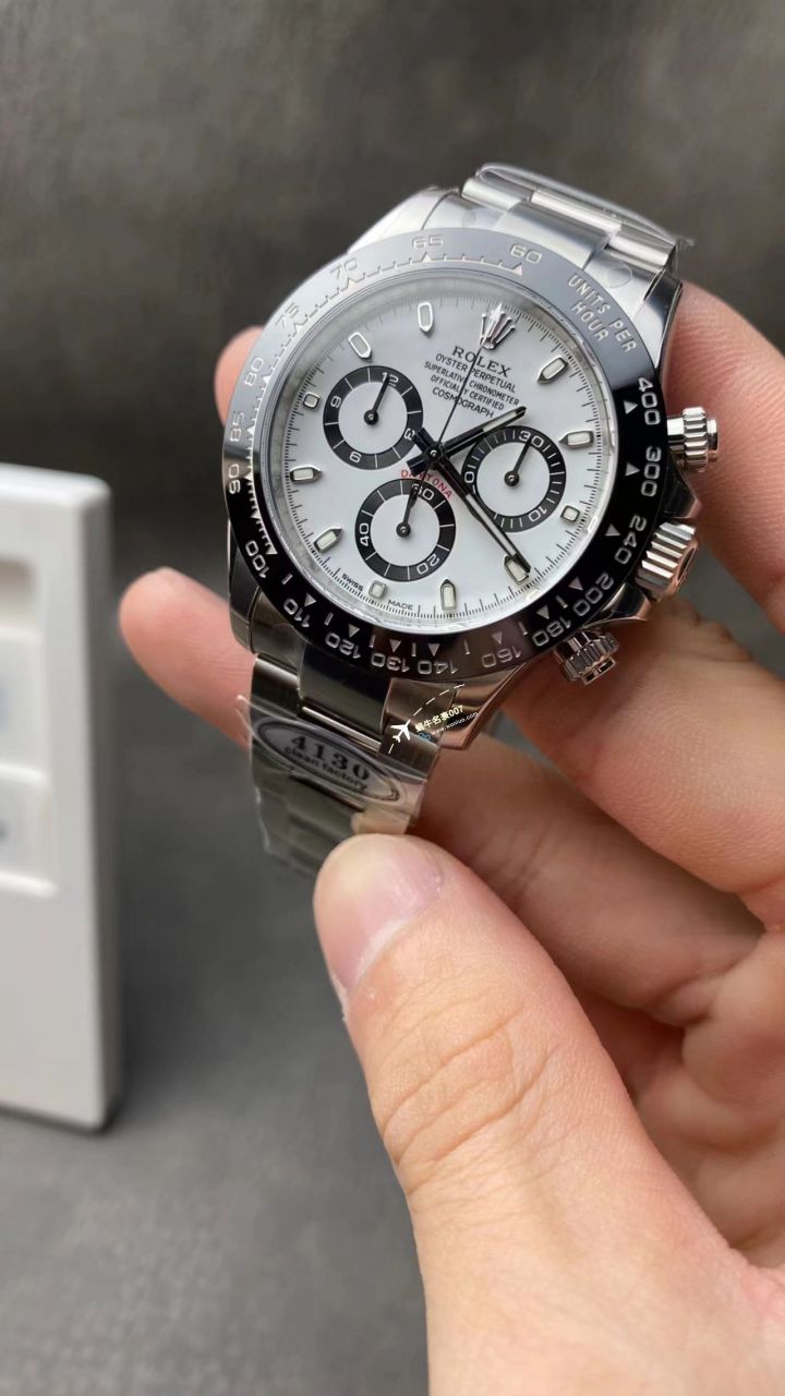  Video analysis clean Factory 4130 Movement  Rolex  Ditongna 熊猫迪m116500ln-0001等 top  Perfect  Replica Watches  / R763