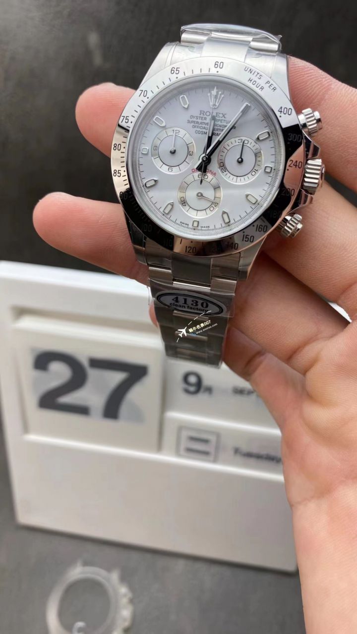  Video analysis clean Factory 4130 Movement  Rolex  Ditongna 熊猫迪m116500ln-0001等 top  Perfect  Replica Watches  / R763