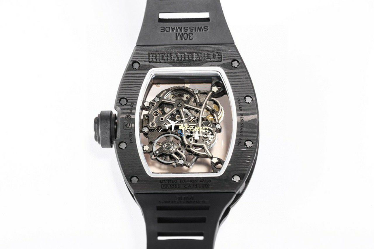 BBR Factory  Perfect  Replica Copy  RICHARD MILLE RM055一体 Movement  Watches /六点位飞轮可转 / BBRRMO55