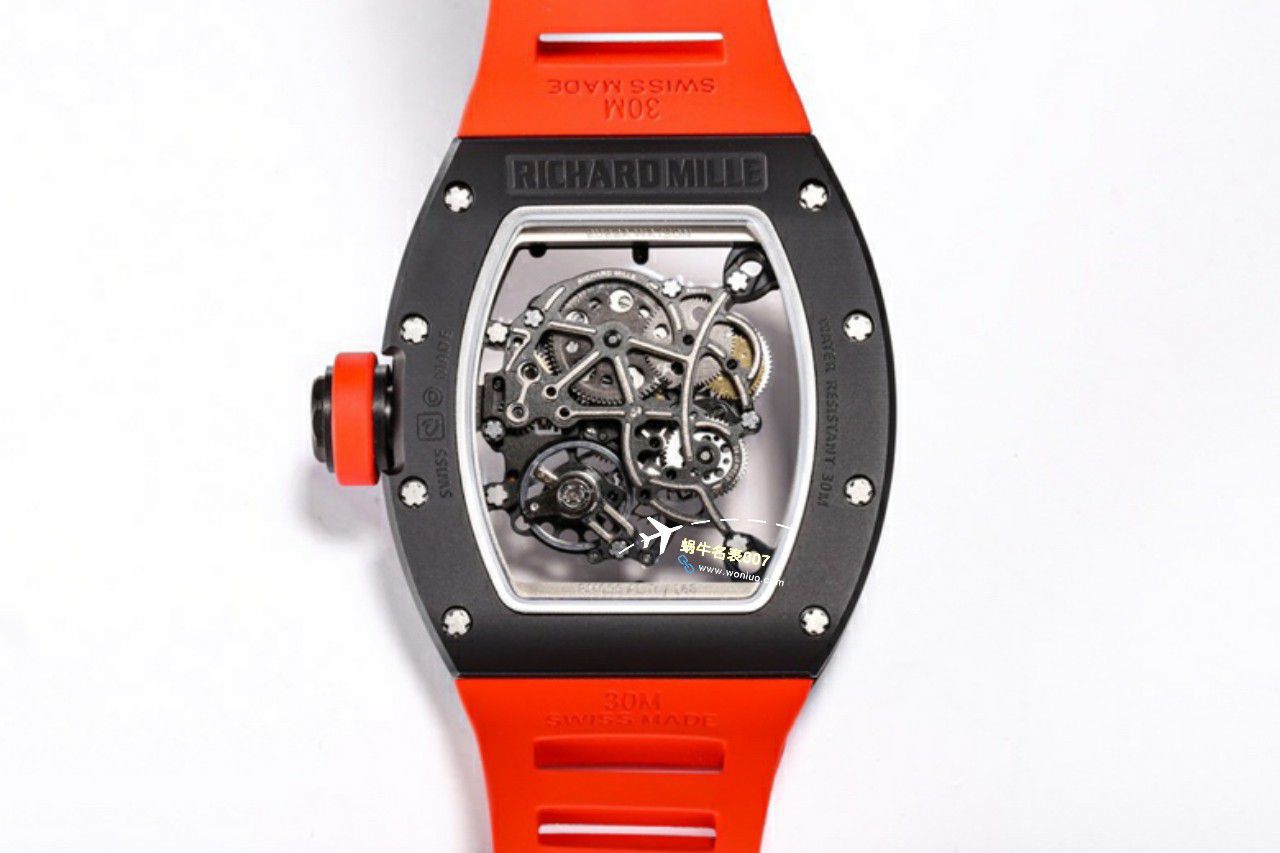 BBR Factory  Perfect  Replica Copy  RICHARD MILLE RM055一体 Movement  Watches /六点位飞轮可转 / BBRRMO55