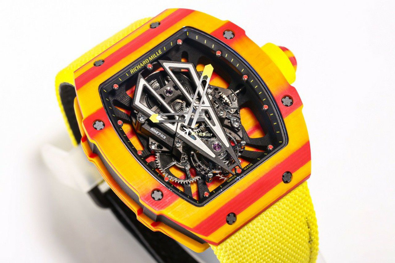 BBR Factory  Perfect  Replica  RICHARD MILLE 西班牙公牛 Replica RM27-03 Tourbillon  Movement NTPT carbon fiber  watchcase  Watches  / BBRRM27-03