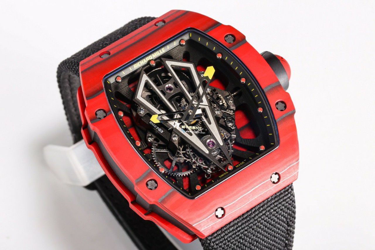 BBR Factory  Perfect  Replica  RICHARD MILLE 西班牙公牛 Replica RM27-03 Tourbillon  Movement NTPT carbon fiber  watchcase  Watches  / BBRRM27-03
