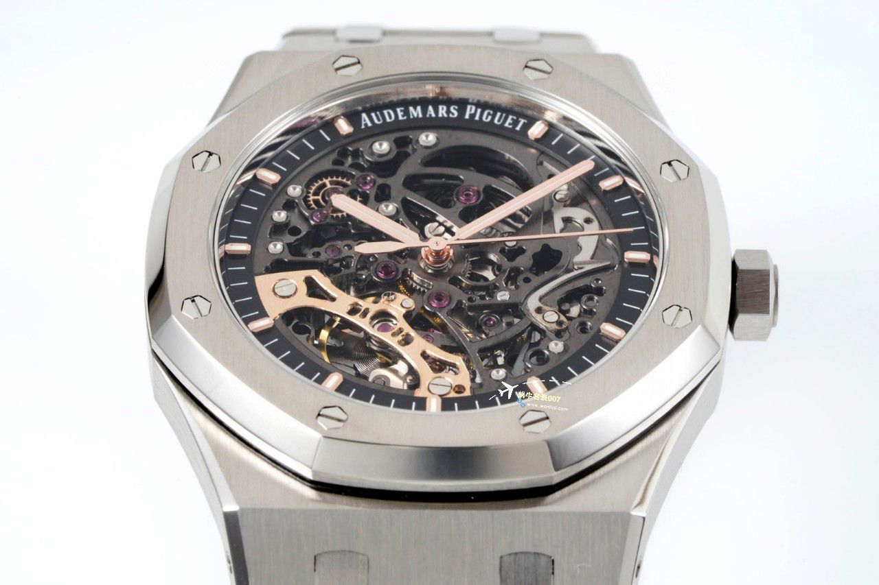 APS Factory Audemars Piguet 双摆轮镂空15407ST.OO.1220ST.01和15407OR.OO.1220OR.01 Perfect  High quality  Replica Watches  / AP232
