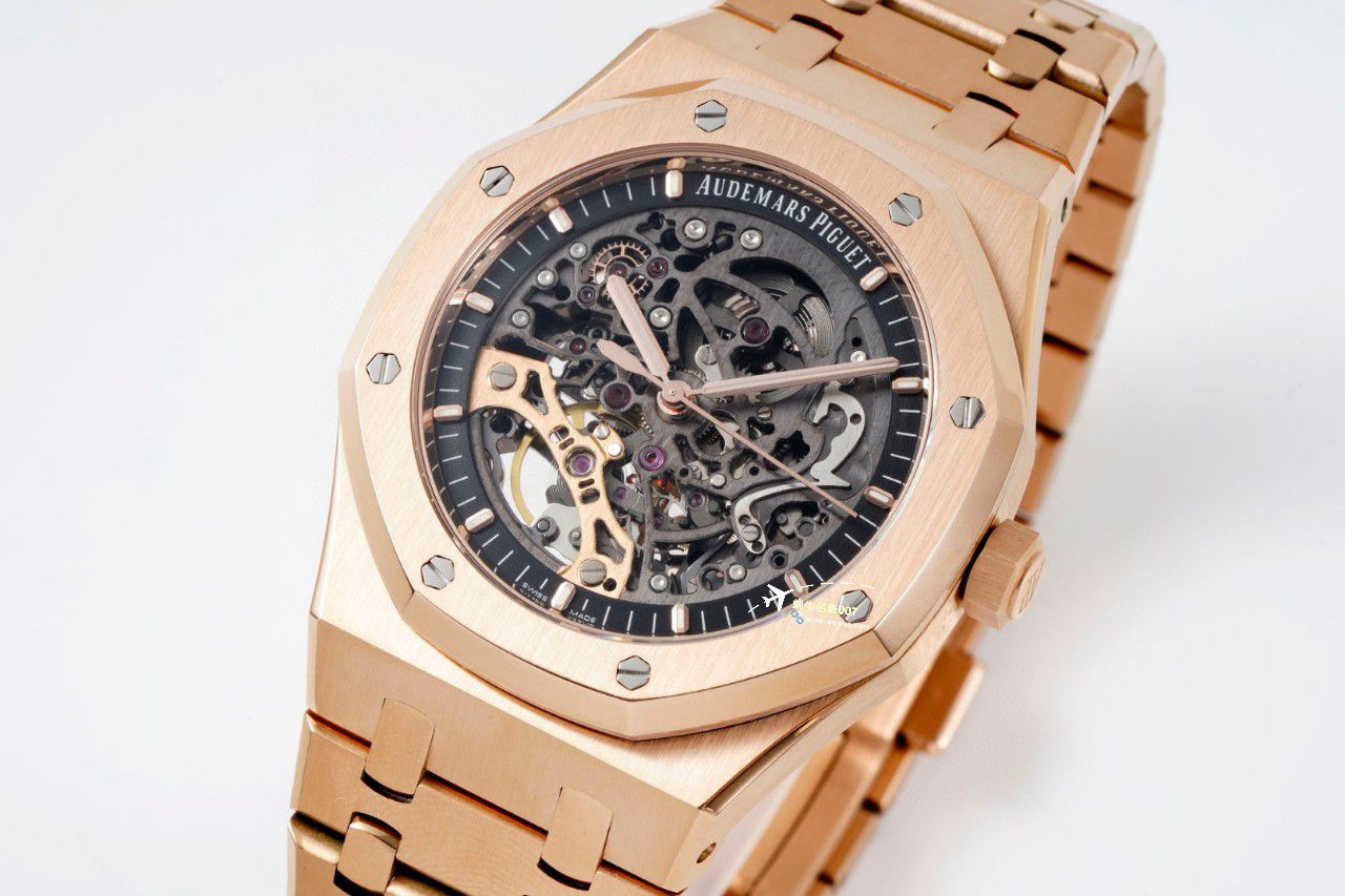 APS Factory Audemars Piguet 双摆轮镂空15407ST.OO.1220ST.01和15407OR.OO.1220OR.01 Perfect  High quality  Replica Watches  / AP232