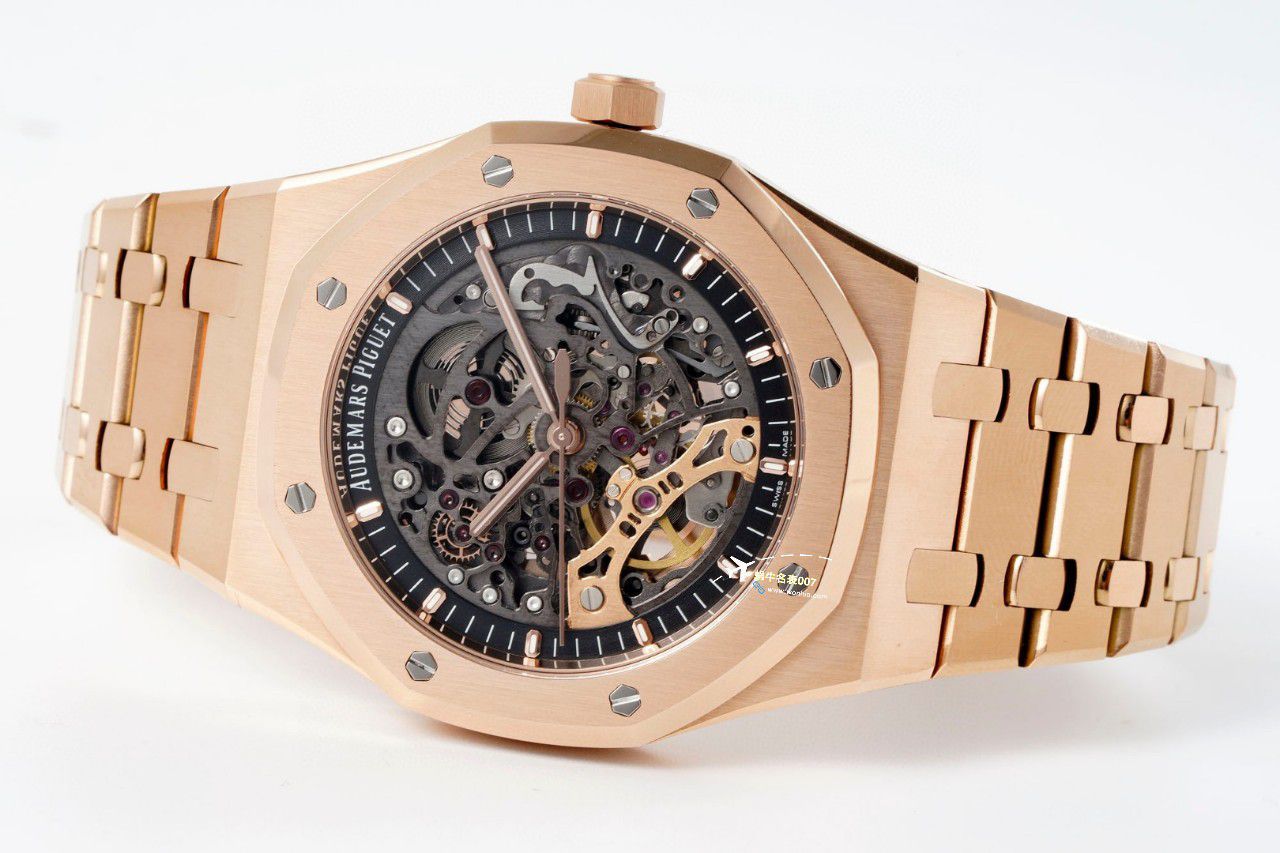 APS Factory Audemars Piguet 双摆轮镂空15407ST.OO.1220ST.01和15407OR.OO.1220OR.01 Perfect  High quality  Replica Watches  / AP232