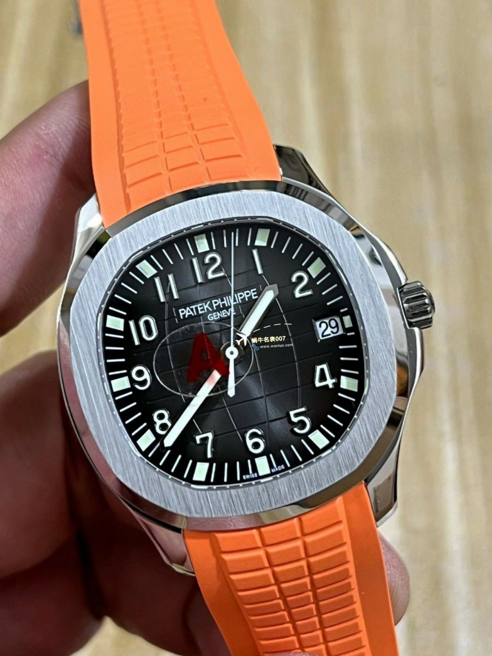 3K Factory  Perfect  Replica Copy  Watches  PATEK PHILIPPE AQUANAUT手雷5167R-001一体 Movement 升级版 wrist watches  / BD371