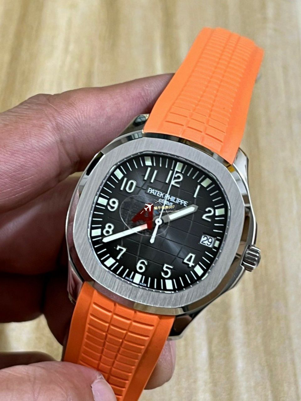 3K Factory  Perfect  Replica Copy  Watches  PATEK PHILIPPE AQUANAUT手雷5167R-001一体 Movement 升级版 wrist watches  / BD371