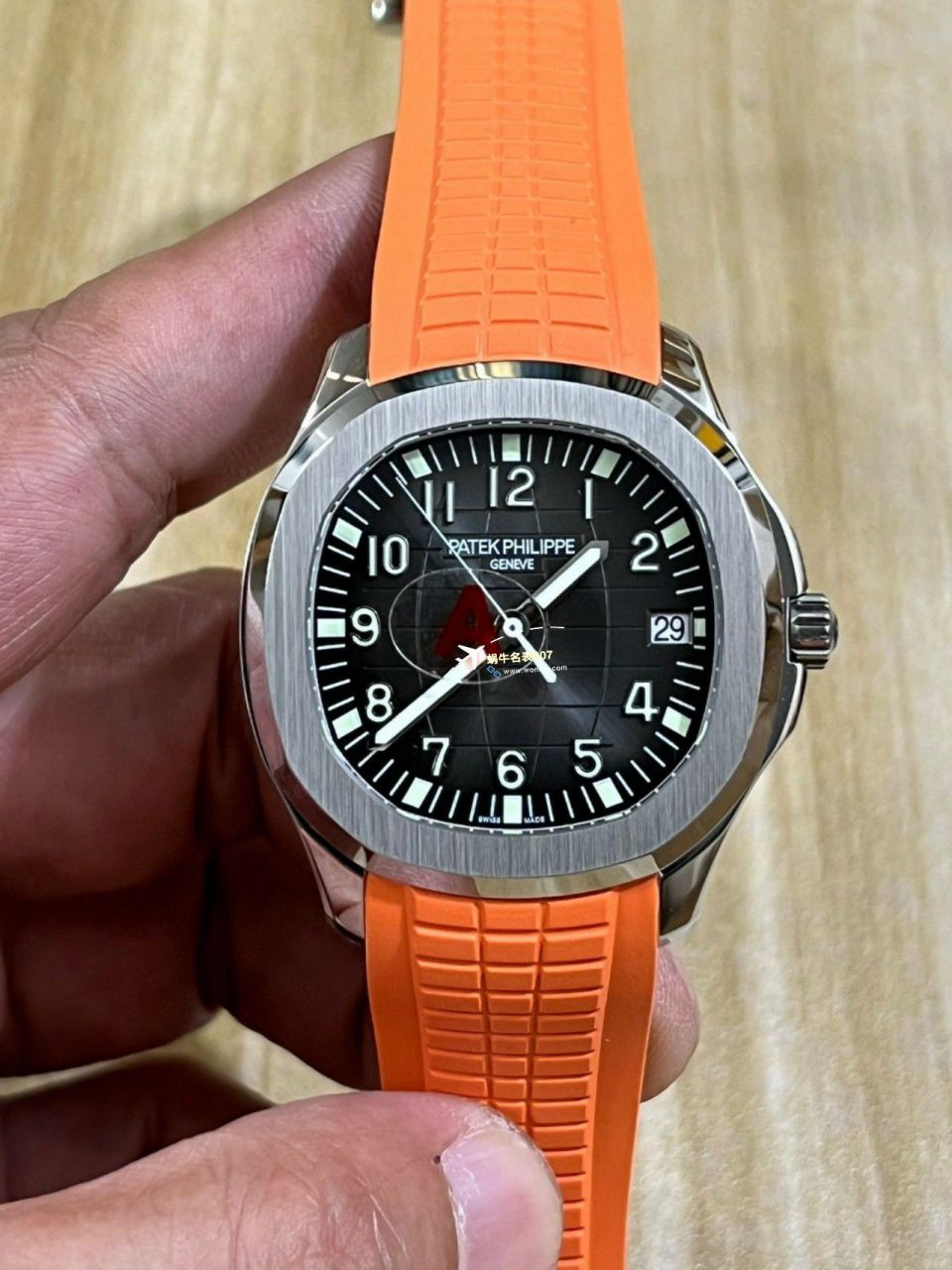3K Factory  Perfect  Replica Copy  Watches  PATEK PHILIPPE AQUANAUT手雷5167R-001一体 Movement 升级版 wrist watches  / BD371
