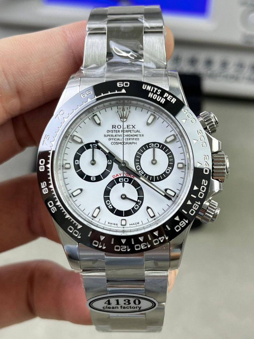  Video analysis clean Factory 4130 Movement  Rolex  Ditongna 熊猫迪m116500ln-0001等 top  Perfect  Replica Watches  / R763