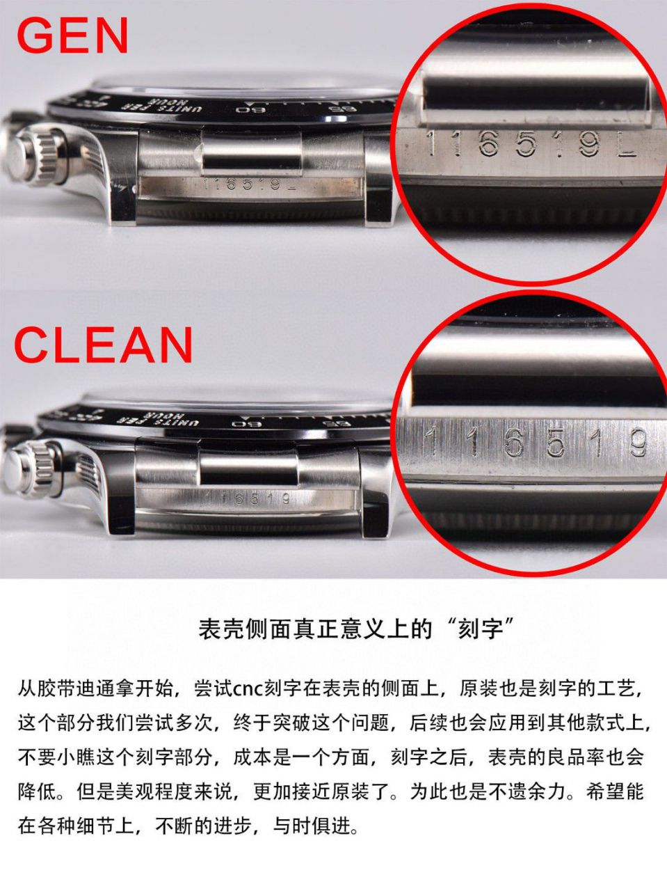  Video analysis clean Factory 4130 Movement  Rolex  Ditongna 熊猫迪m116500ln-0001等 top  Perfect  Replica Watches  / R763