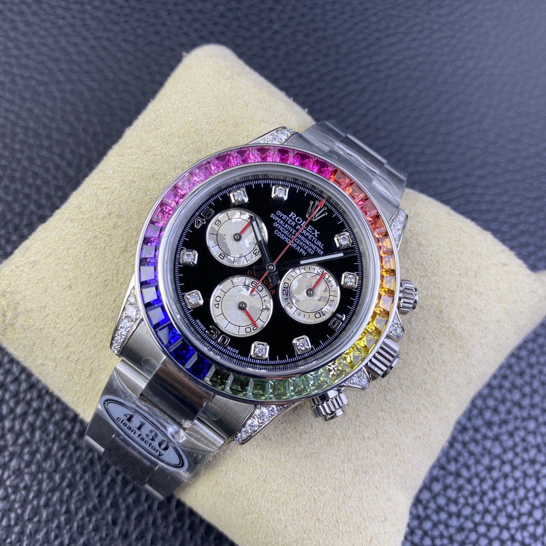  Video analysis clean Factory 4130 Movement  Rolex  Ditongna 熊猫迪m116500ln-0001等 top  Perfect  Replica Watches  / R763