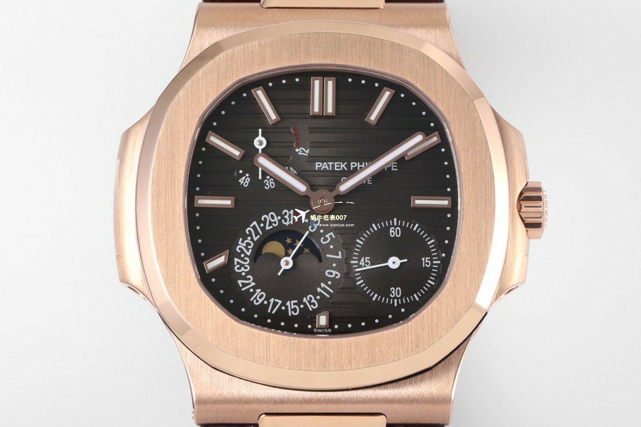 PPF/ZF Factory  Perfect  top  Replica Copy  Watches  PATEK PHILIPPE V2真动能 Nautilus 5712R-001，5712/1R-001金壳 / BD373