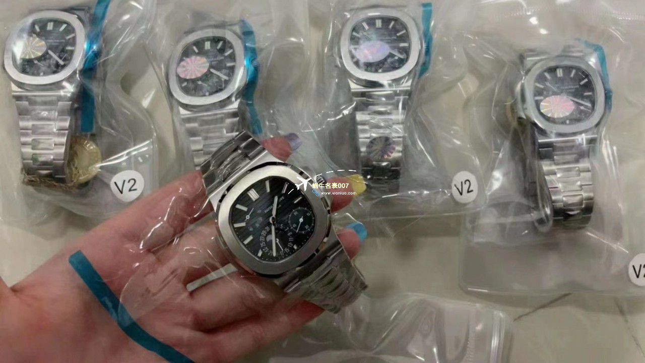 PPF/ZF Factory  Perfect  top  Replica Copy  Watches  PATEK PHILIPPE V2真动能 Nautilus 5712R-001，5712/1R-001金壳 / BD373