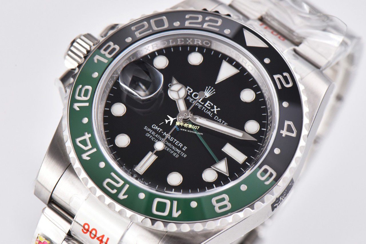 C Factory /clean Perfect  top   Replica Watches  Rolex  GMT MASTER II左撇子雪碧圈m126720vtnr-0002 / R768