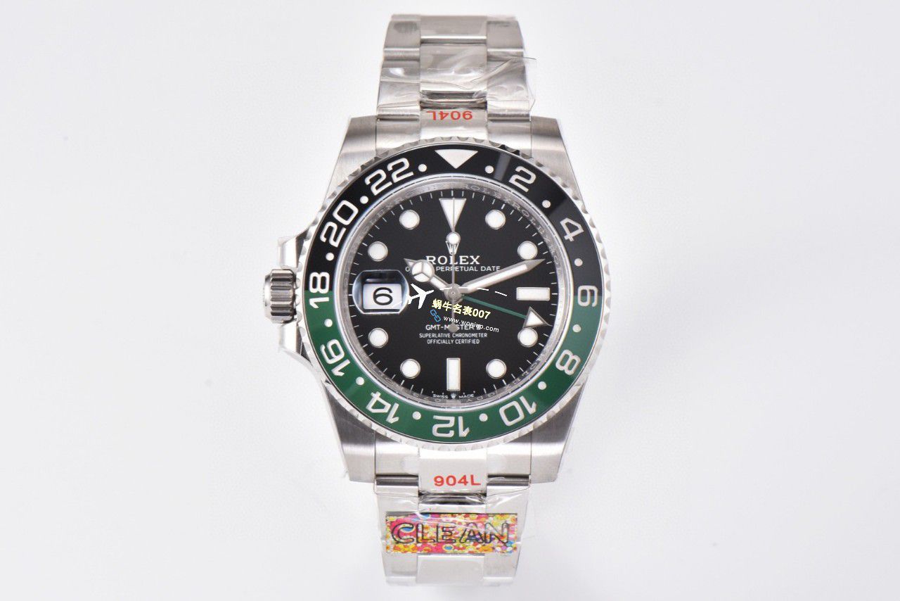 C Factory /clean Perfect  top   Replica Watches  Rolex  GMT MASTER II左撇子雪碧圈m126720vtnr-0002 / R768
