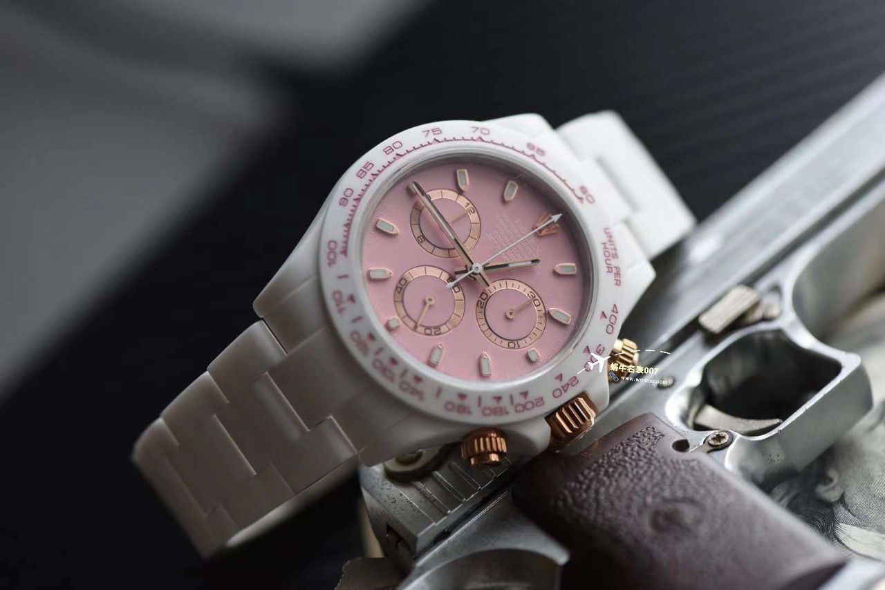 N Factory  top  Rolex 全 Composite 粉红 Ditongna 4130 Movement  / R772