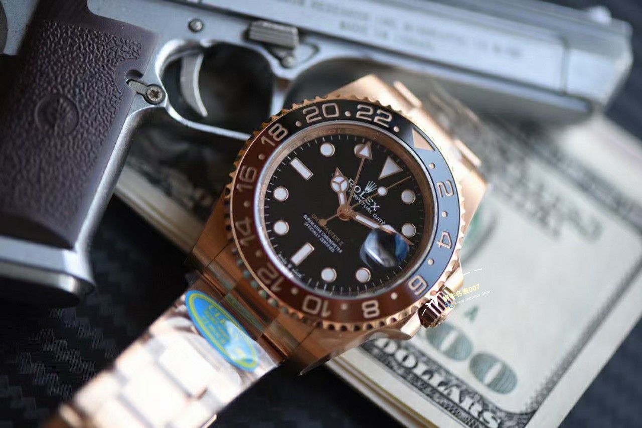 Clean Factory C Factory  Perfect  Copy  Replica Copy  Watches  Rolex  GMT MASTER II全玫瑰金m126715chnr-0001 wrist watches  / R775