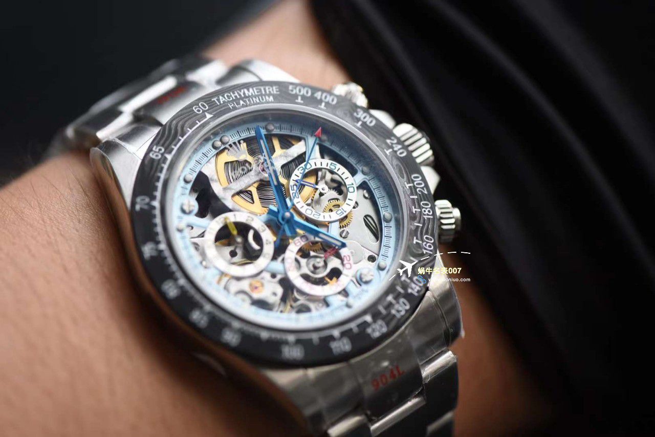 N Factory 出品 Rolex 超级限定版镂空 Ditongna 独家4130计时镂空 Movement  wrist watches  / R776