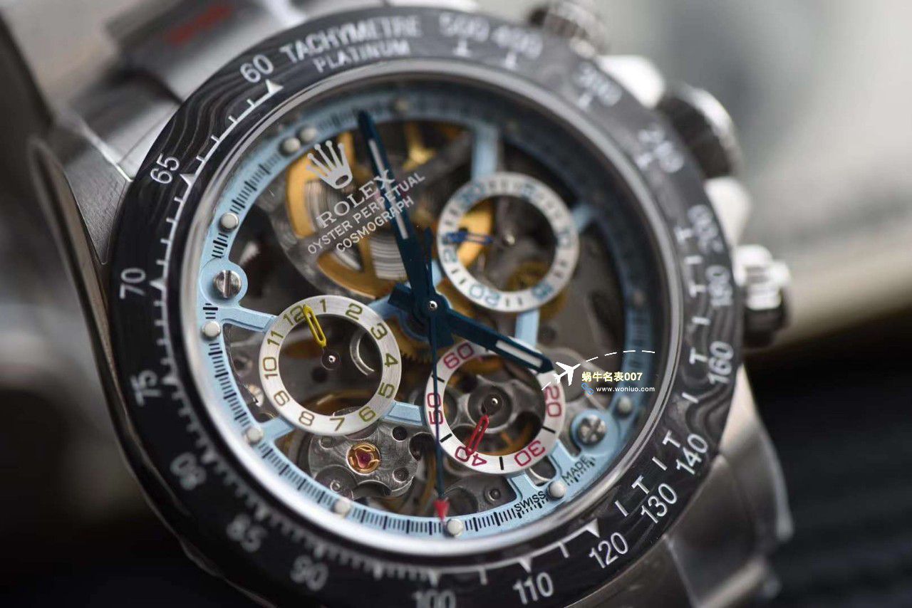 N Factory 出品 Rolex 超级限定版镂空 Ditongna 独家4130计时镂空 Movement  wrist watches  / R776
