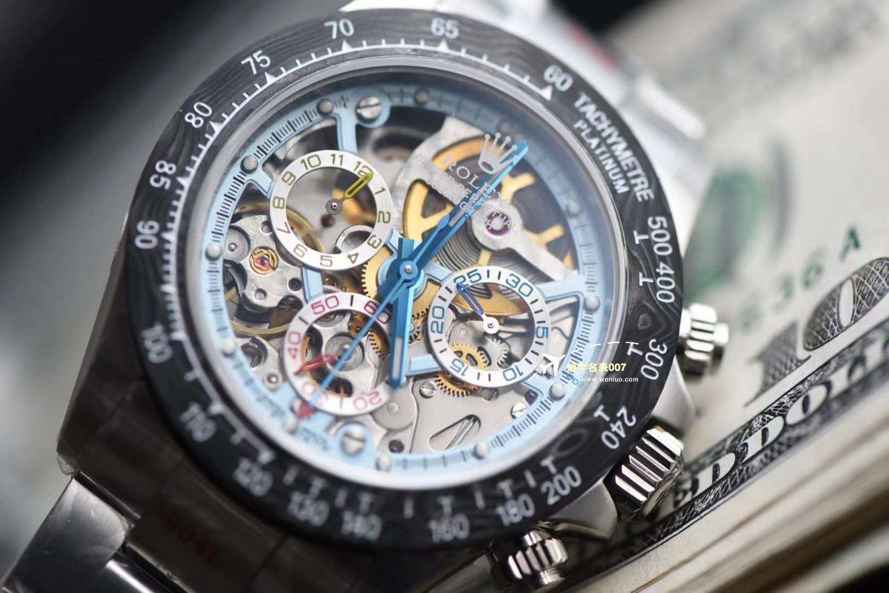 N Factory 出品 Rolex 超级限定版镂空 Ditongna 独家4130计时镂空 Movement  wrist watches  / R776