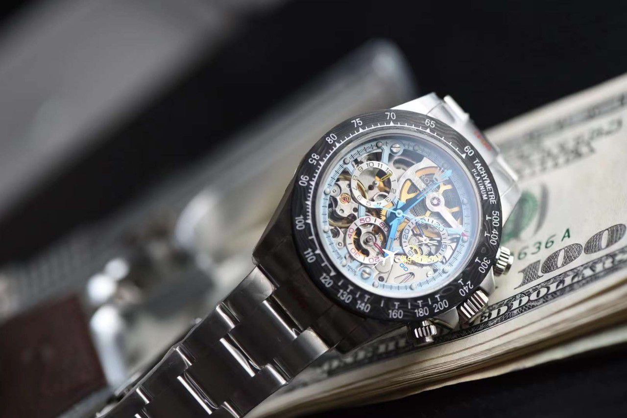 N Factory 出品 Rolex 超级限定版镂空 Ditongna 独家4130计时镂空 Movement  wrist watches  / R776