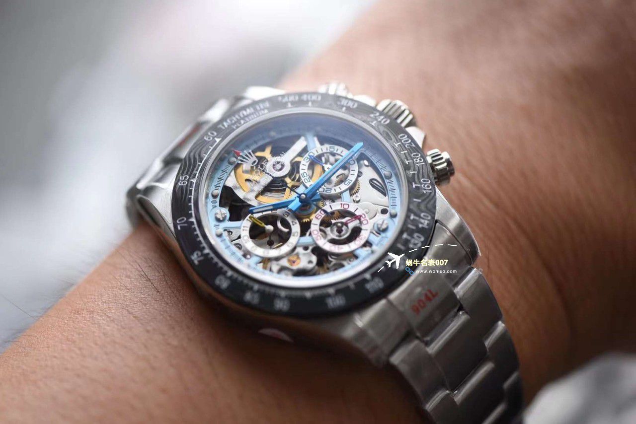 N Factory 出品 Rolex 超级限定版镂空 Ditongna 独家4130计时镂空 Movement  wrist watches  / R776