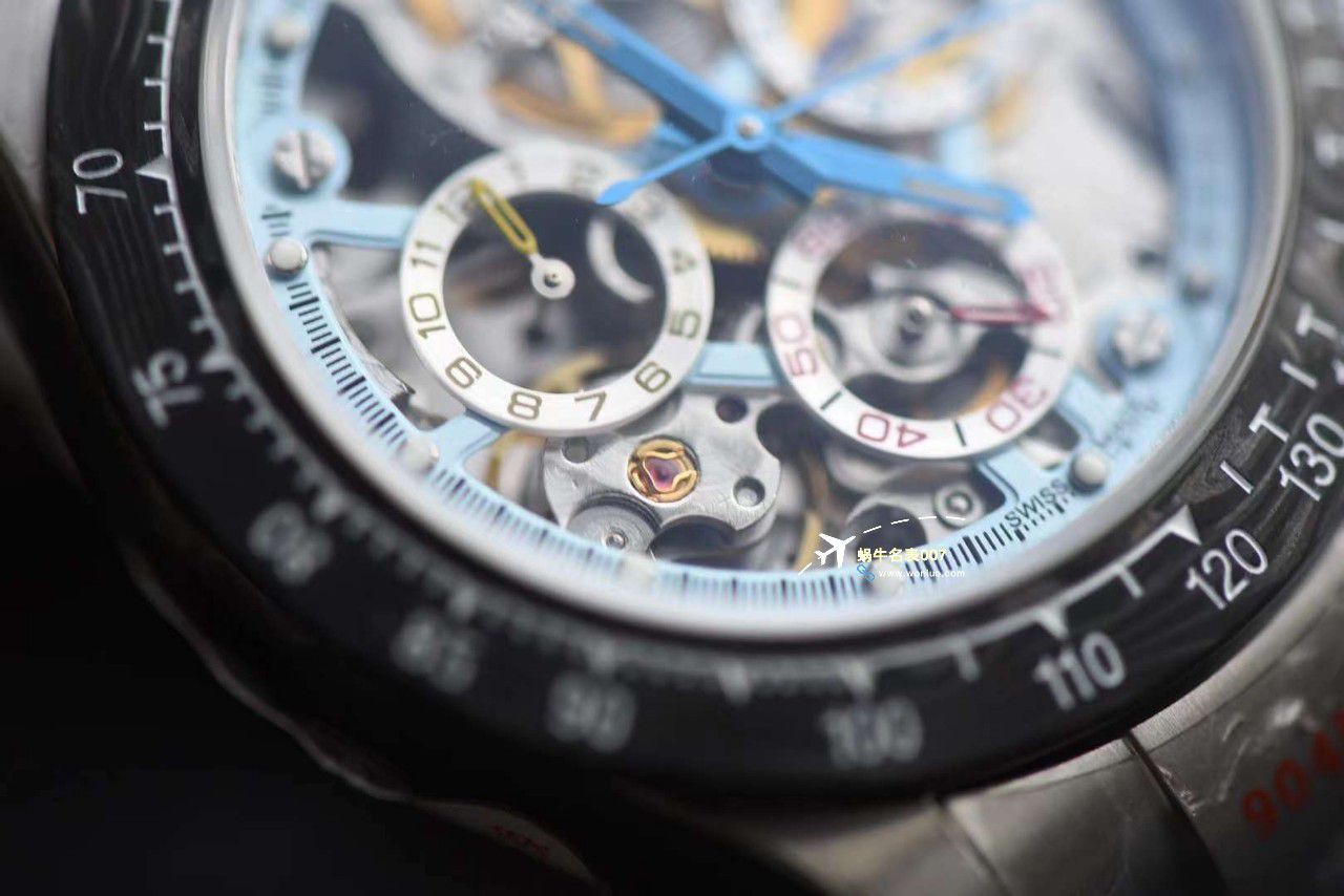 N Factory 出品 Rolex 超级限定版镂空 Ditongna 独家4130计时镂空 Movement  wrist watches  / R776