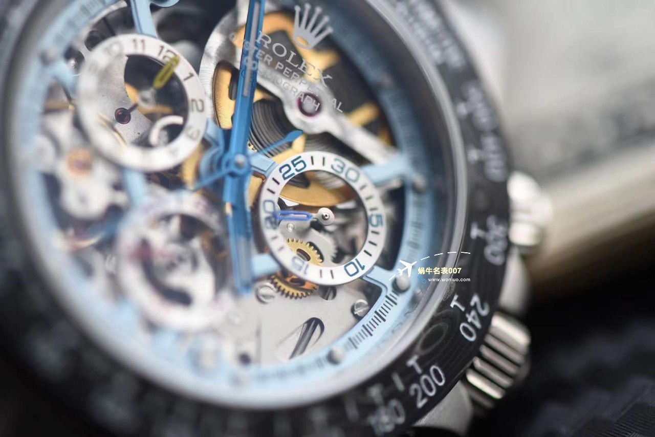 N Factory 出品 Rolex 超级限定版镂空 Ditongna 独家4130计时镂空 Movement  wrist watches  / R776