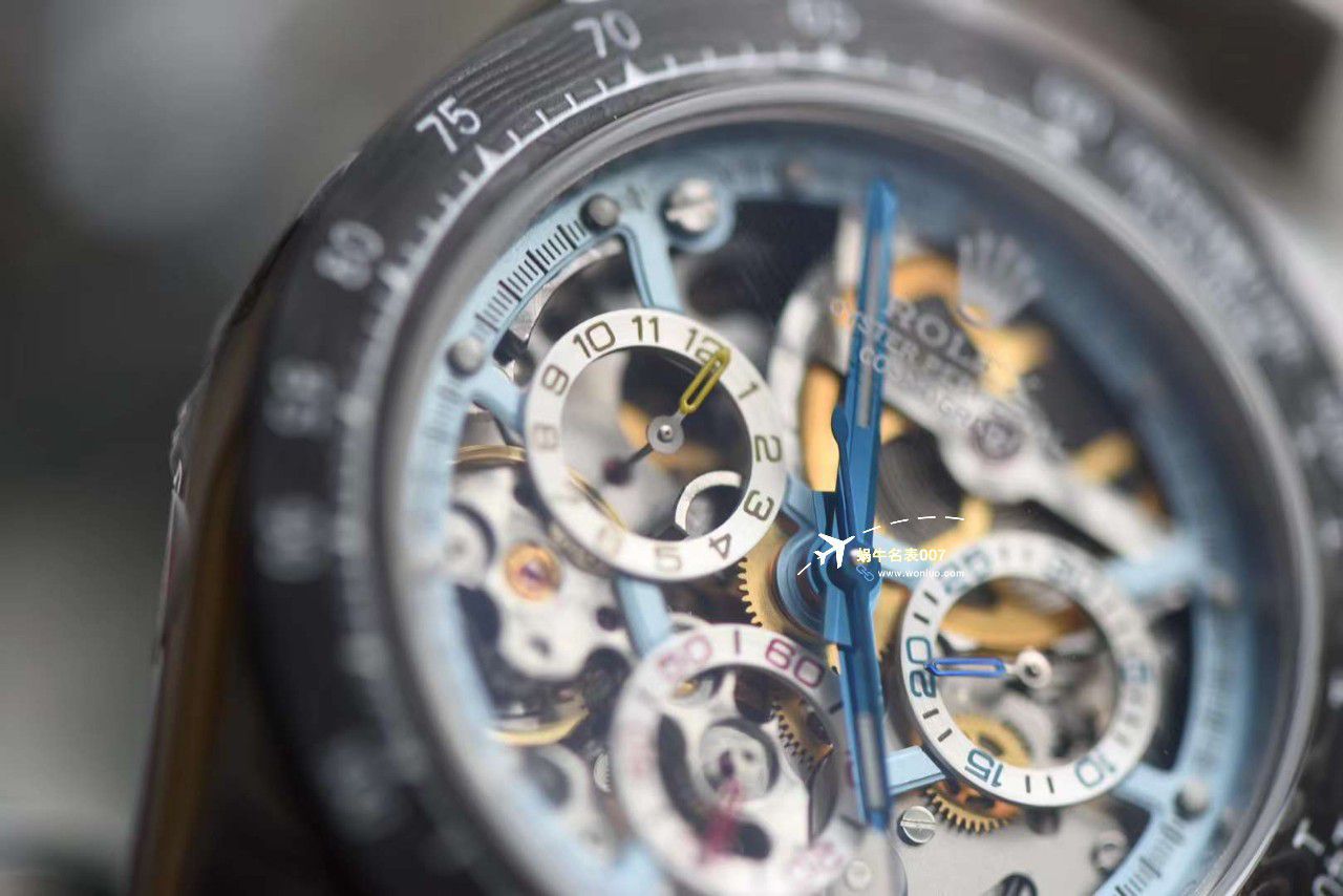 N Factory 出品 Rolex 超级限定版镂空 Ditongna 独家4130计时镂空 Movement  wrist watches  / R776