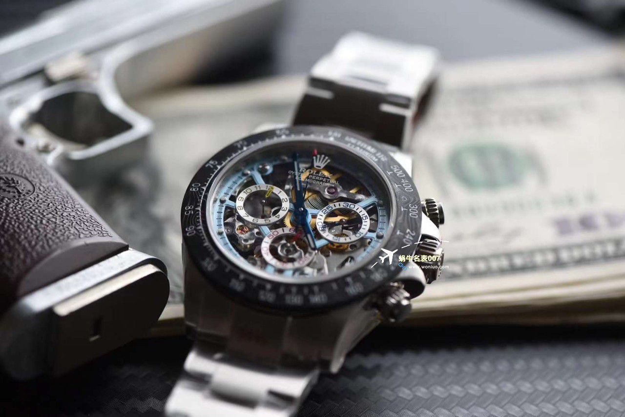 N Factory 出品 Rolex 超级限定版镂空 Ditongna 独家4130计时镂空 Movement  wrist watches  / R776
