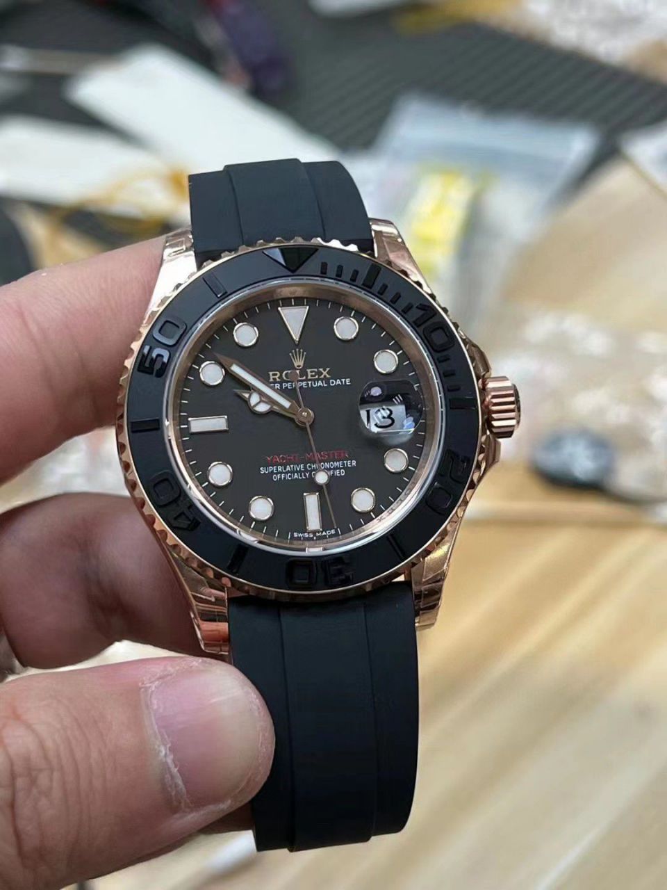  Video analysis VS Factory  Rolex 40MM金 Yacht-Master m126655-0002，M226658-0001 top  Replica Copy  Watches  / R777