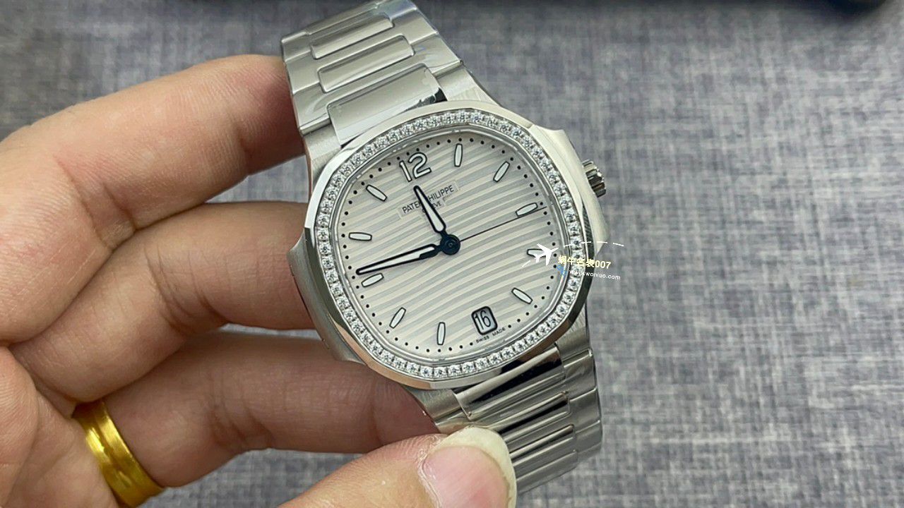  Video analysis 3K Factory  Perfect  Replica Watches  PATEK PHILIPPE  Nautilus  Replica 女表7118/1200A-010和 PATEK PHILIPPE 7118/1A-010 / BD379
