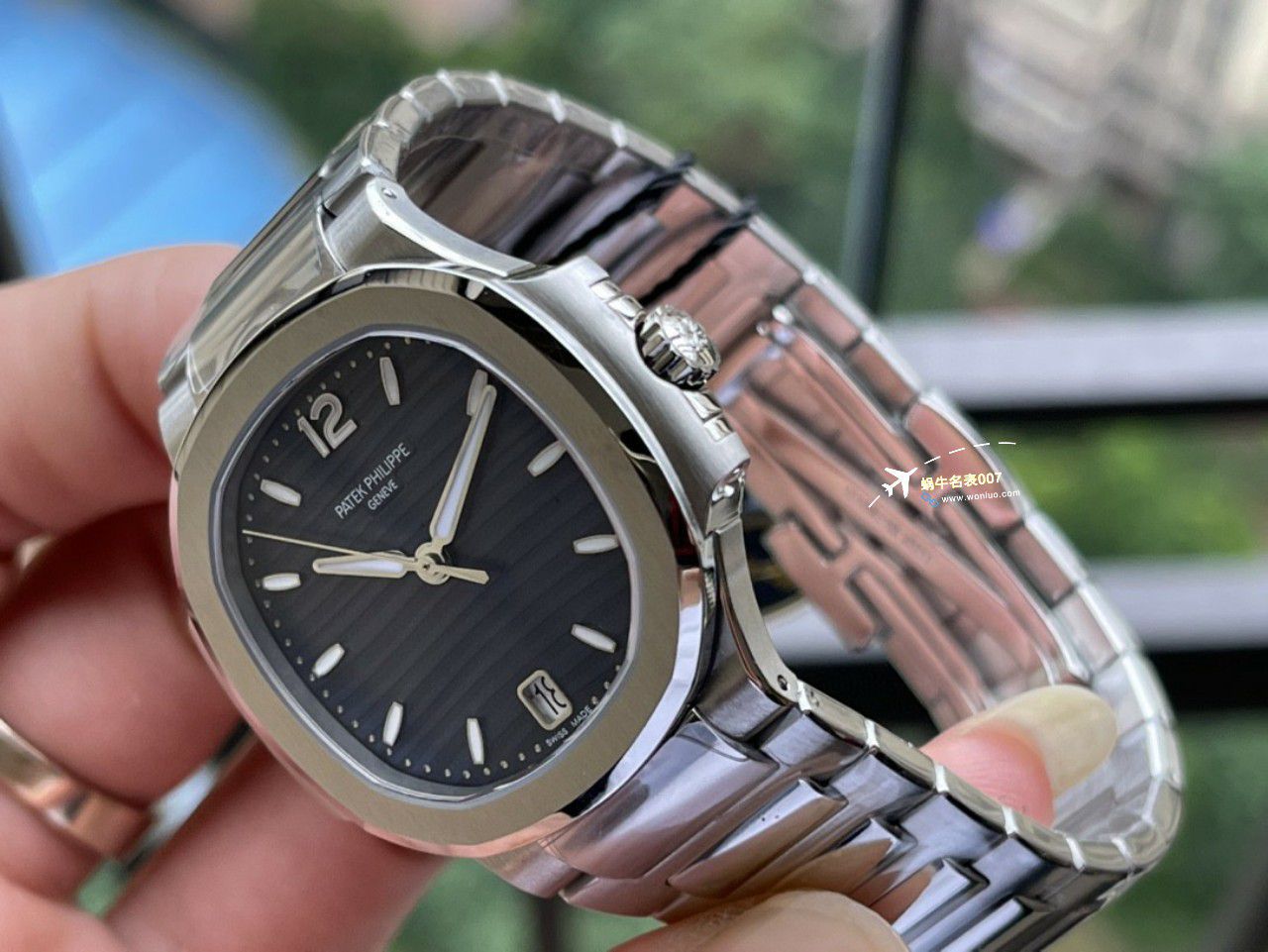 3k Factory  PATEK PHILIPPE  Nautilus 女士7118/1A-001，7118/1R-010 Perfect  Copy  Replica Watches  / BD377