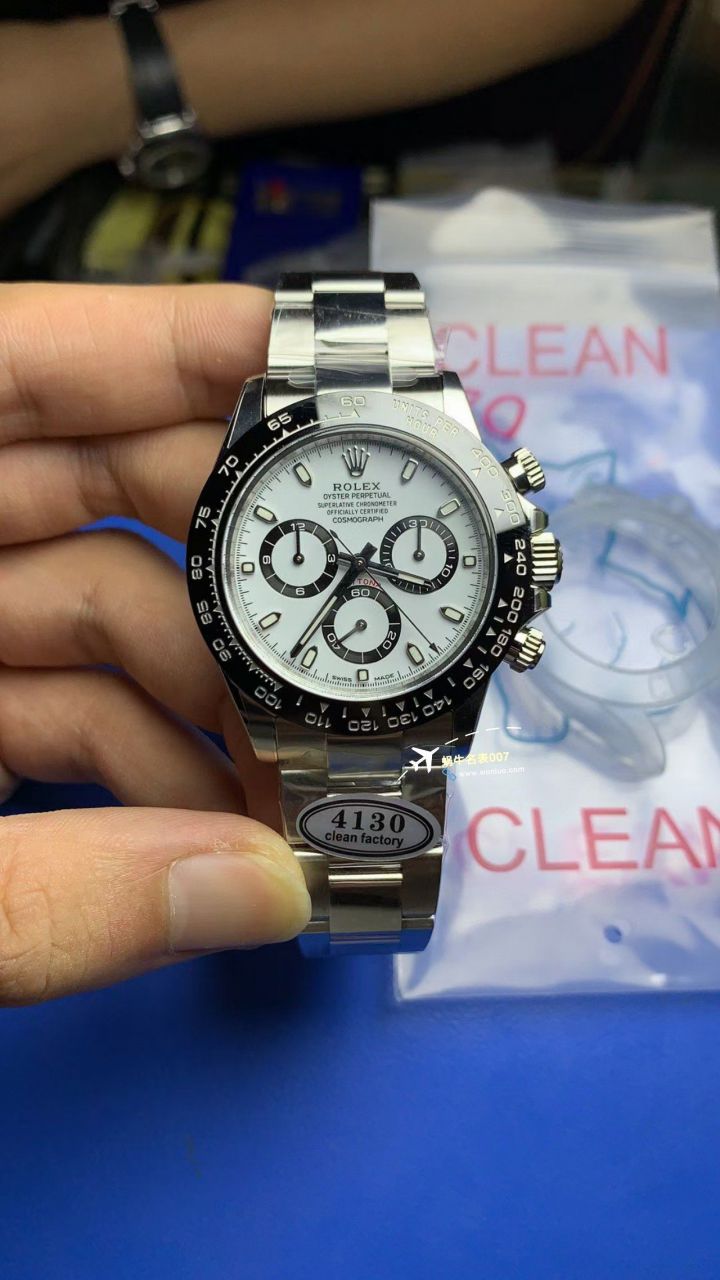  Video analysis clean，C Factory  Rolex  Ditongna 熊猫迪m116500ln-0001 High quality   Replica Watches  / R779