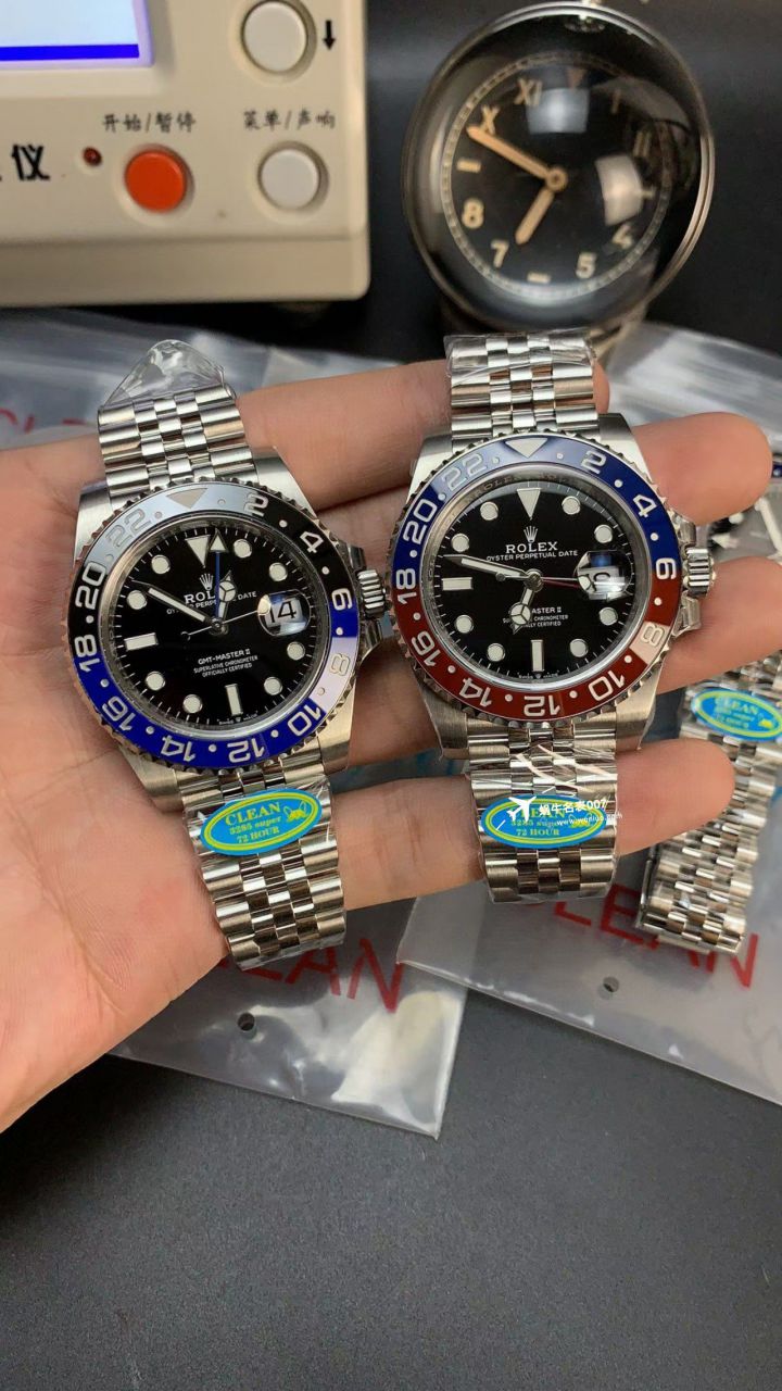 clean Factory  Rolex  GMT MASTER m126710blnr-0002黑蓝国米圈，m126710blro-0001红蓝可乐圈 top   Replica Watches  / R786