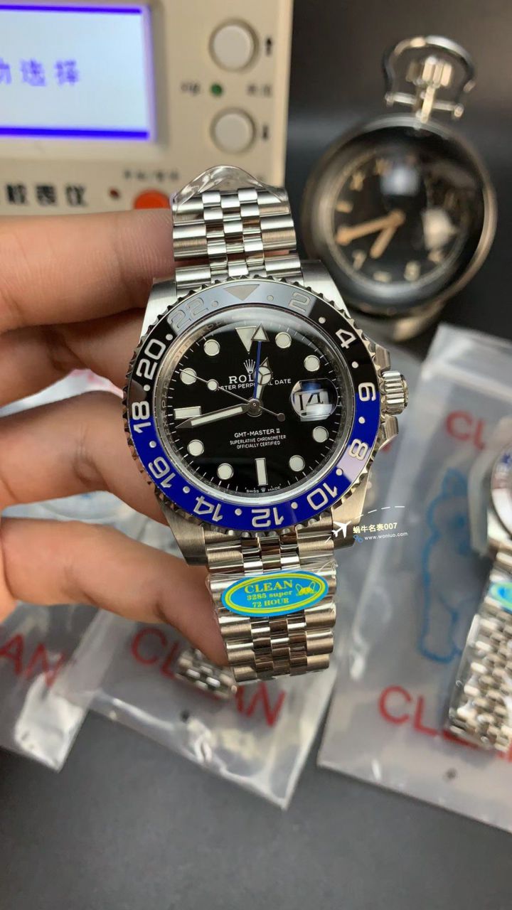 clean Factory  Rolex  GMT MASTER m126710blnr-0002黑蓝国米圈，m126710blro-0001红蓝可乐圈 top   Replica Watches  / R786
