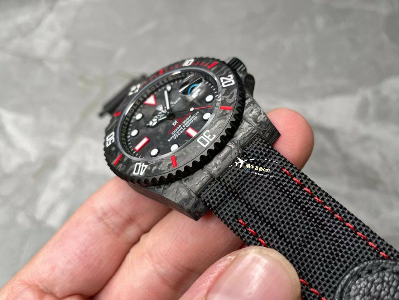 VS Factory 市场最高版本最新最轻 Rolex Rolex carbon fiber Carbon Sea-Dweller水鬼系列 Replica  wrist watches  / R789