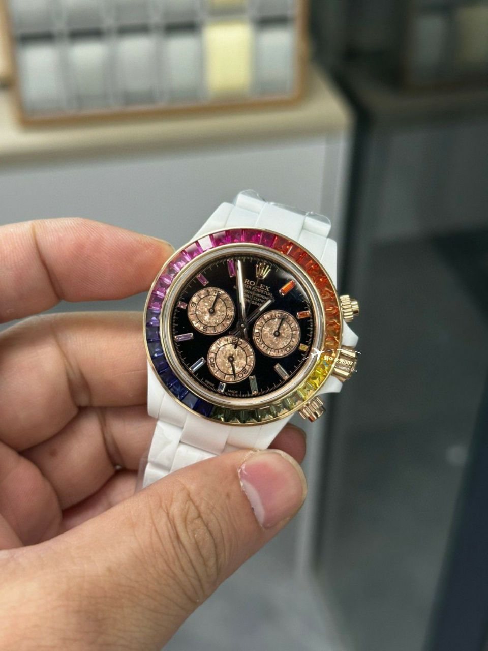 N Factory  top  Rolex 全 Composite 粉红 Ditongna 4130 Movement  / R772