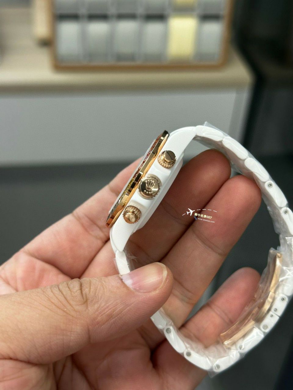 N Factory  top  Rolex 全 Composite 粉红 Ditongna 4130 Movement  / R772