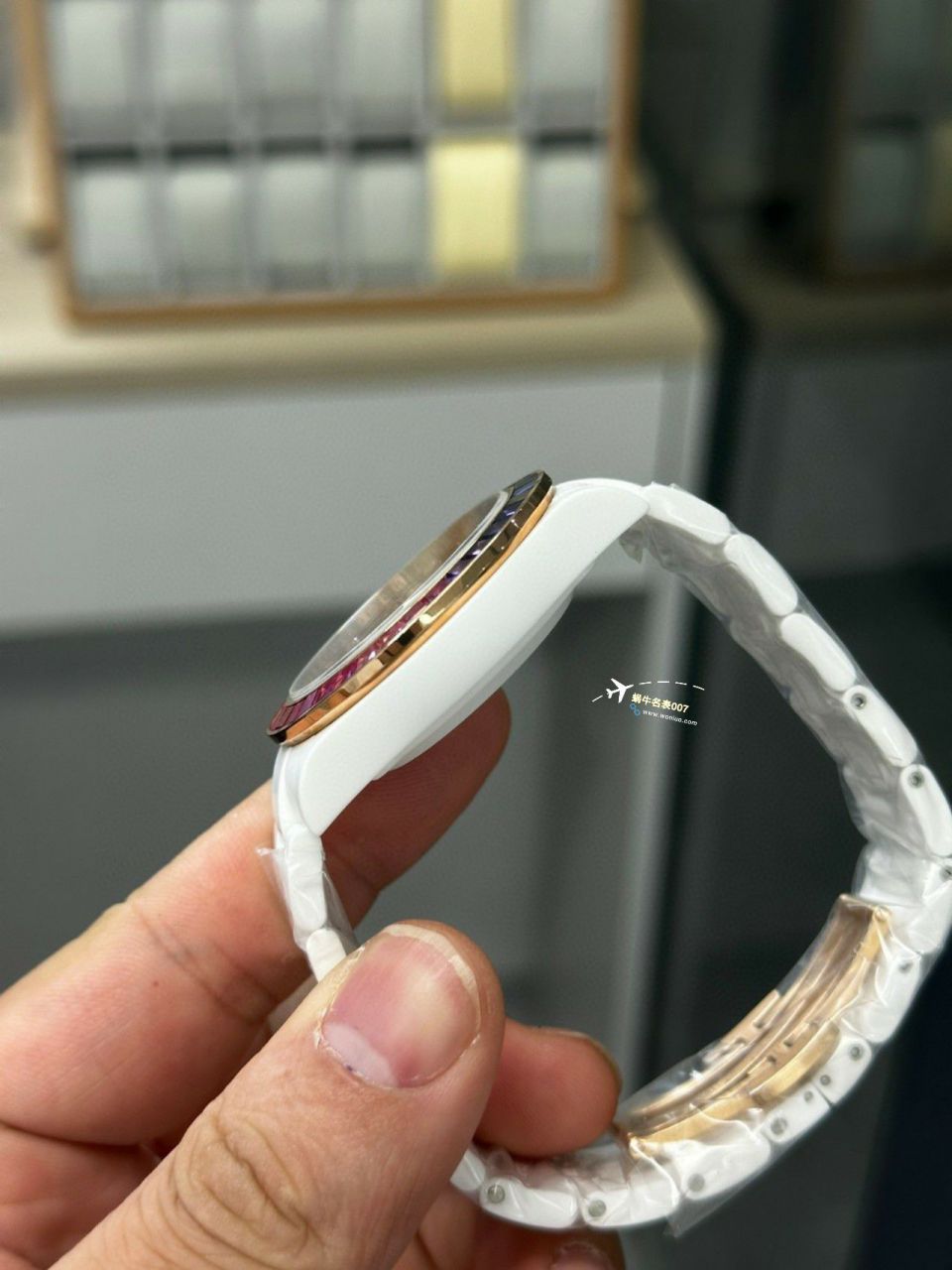 N Factory  top  Rolex 全 Composite 粉红 Ditongna 4130 Movement  / R772