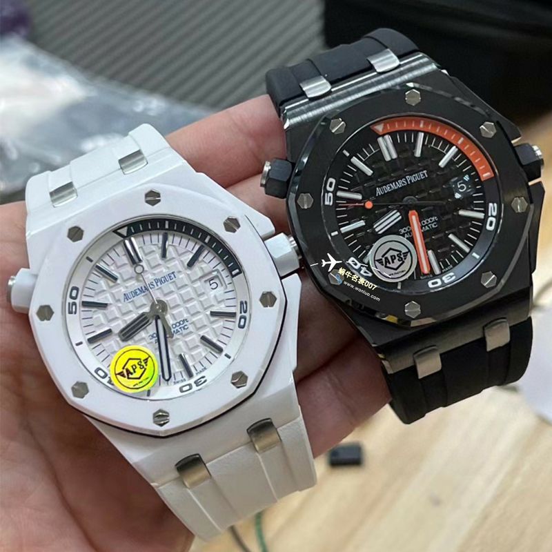 APS Factory 一体机Audemars Piguet  Royal Oak Offshore 白黑 Composite  Replica Copy  Watches 15707CB.OO.A010CA.01，15707CE.OO.A002CA.01