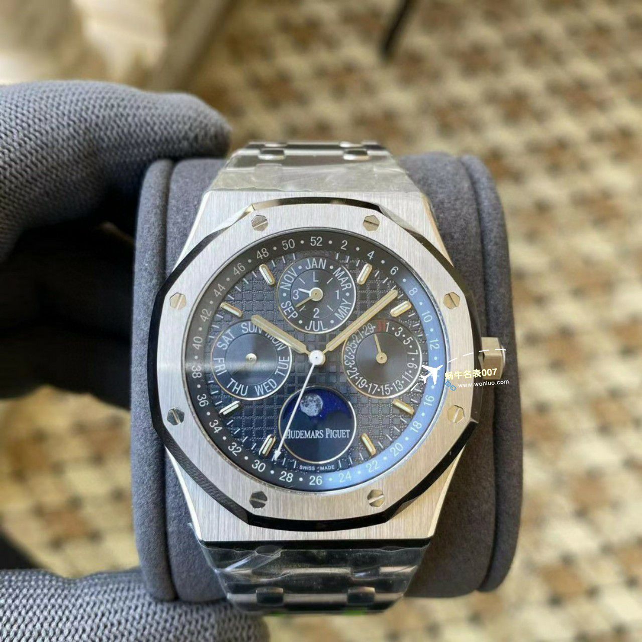 APS Factory Audemars Piguet 万年历26574PT.OO.1220PT.01，26574BA.OO.1220BA.01，26574ST.OO.1220ST.03 Perfect  Replica Copy  Watches  / AP262